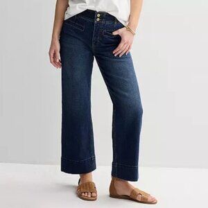 Draper James High Rise Wide Leg Jeans 16